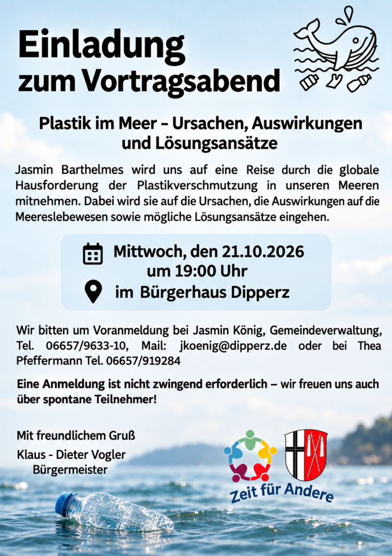 Vortrag "Plastik im Meer"